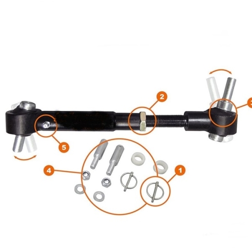 Jeep Wrangler JK Satz vordere Stabistangen Koppelstange einstellbar + trennbar 75-100mm 87-15