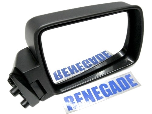 Mirror manuel Remote Mirror Right Black XJ year 84-96