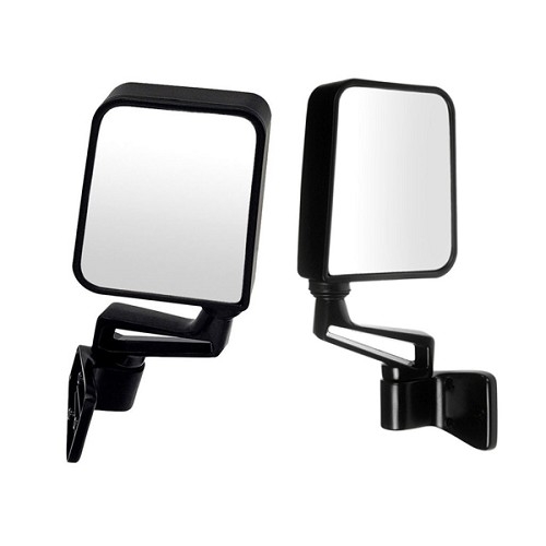 Jeep Wrangler TJ exterior mirror door hinge mirror set left right black 96-06