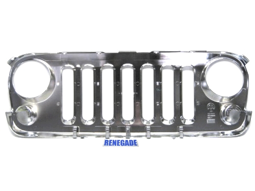 Jeep Wrangler JK Kühlergrillblende Frontgrill Chrom Orginal Mopar 07-18