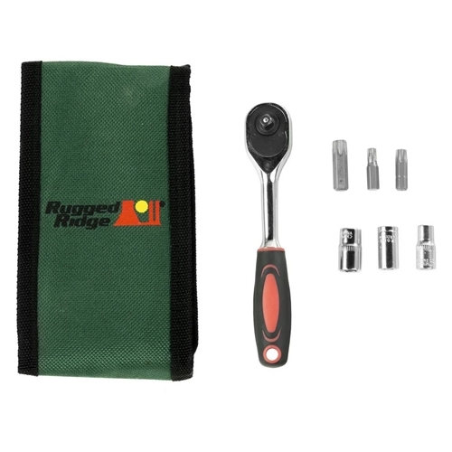 Jeep Wrangler JK Top & Door Torx Tool Kit with Ratchet and Pouch 07-18