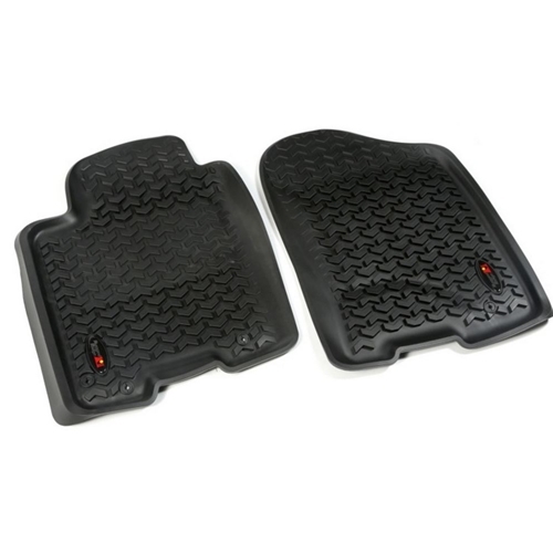 Nissan Titan King Crew Cab Armada 2er Set Fussmatten Fußmatten Fußraumwannen vorne All Terrain Rugged Ridge Schwarz 12-15
