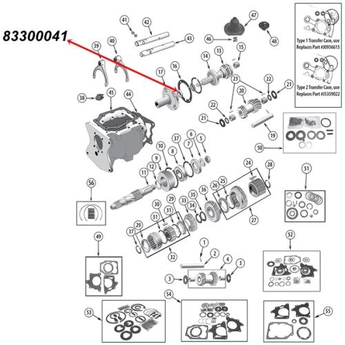 CJ shaft seal T150 manual transmission 76-79