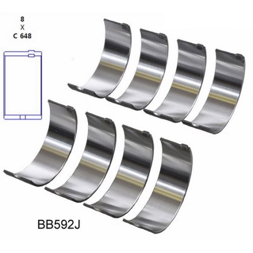 Jeep CJ 2.5 liters AMC set connecting rod bearings standard year 83-86