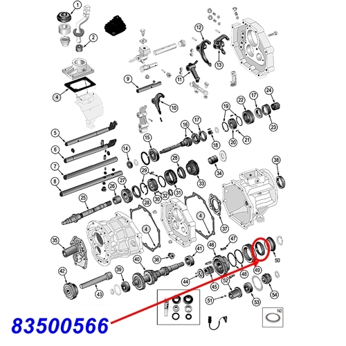 Jeep Wrangler YJ ein Synchronring 5. Gang AX5 Schaltgetriebe Mopar 87-95