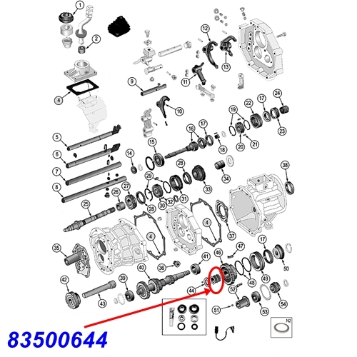 Jeep Wrangler YJ 5th. Gear Bearing AX4 AX5 manual Transmission 87-95