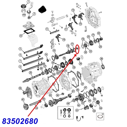 Jeep Cherokee XJ a bearing roller bearing input shaft AX4 AX5 manual transmission 84-01
