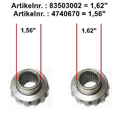 Jeep Wrangler YJ Standard 3.07 Differential Set Planetenrad Satz 1,62" Dana 35 Hinterachse ohne ABS Bj. 1994