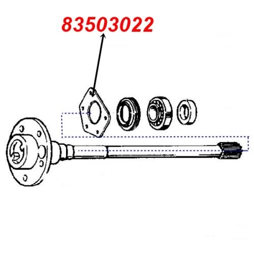 Jeep Wrangler YJ Halter Simmerring Steckachse Dana 35 Hinterachse Spicer 87-89