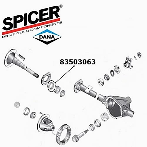 Jeep SJ & J Series outer Axle Shaft Seal AMC 20 rear axle Spicer 80-86