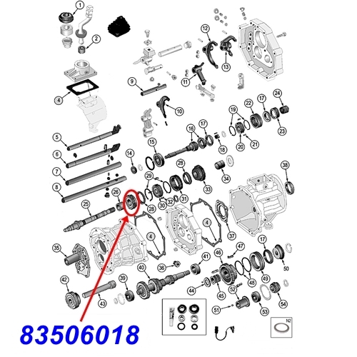 Jeep Wrangler TJ 2nd Gear with 28 Teeths AX5 manual Transmission 96-02