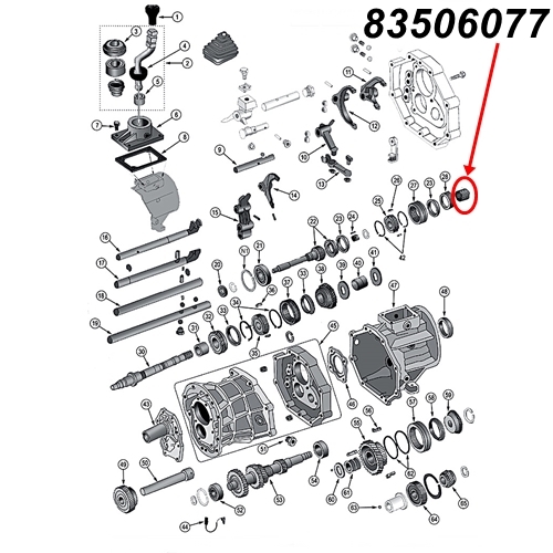 Jeep Wrangler TJ Nadellager Käfig Rollenlager Lager vom 3. Gang AX15 Schaltgetriebe 96-99