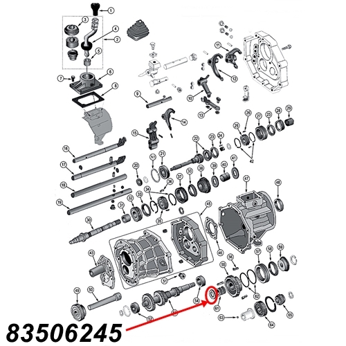 Jeep Wrangler YJ Druckscheibe Vorgelegewelle AX15 Schaltgetriebe 88-95