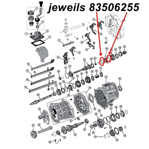 Jeep Wrangler TJ one Synchronizer Spring 3rd & 4th Gear AX15 manual Transmission 96-99