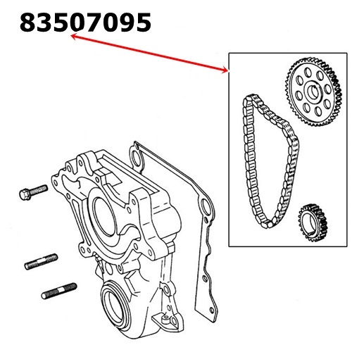 Jeep Grand Cherokee ZJ ZG 5,2 & 5,9 ltr. V8 3 pcs. Timing Set Kit Enginetech 93-98