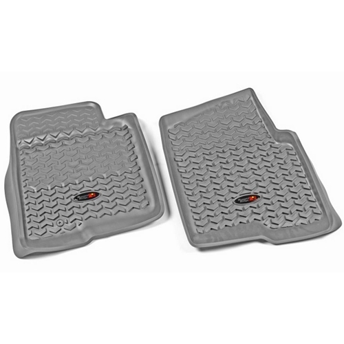 Ford F150 2er Set Fussmatten Fußmatten Fußraumwannen vorne All Terrain Rugged Ridge Grau 09-10