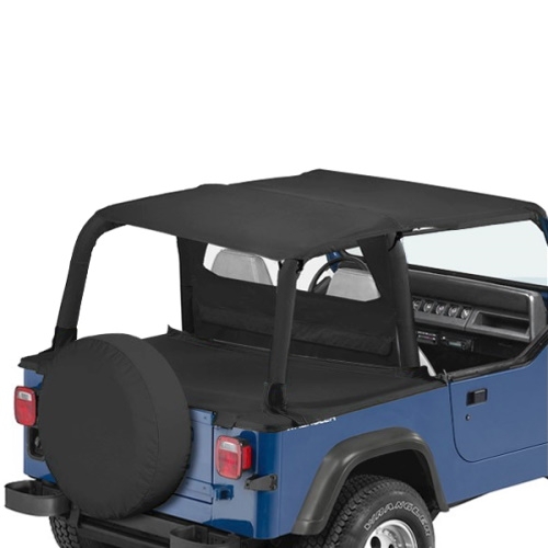 Jeep Wrangler YJ Duster Deck Cover Rear Cover Black Denim Bestop 92-95
