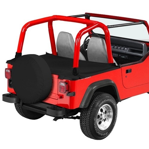 Jeep Wrangler YJ Duster Deck Cover Rear Cover Black Denim Bestop 92-95