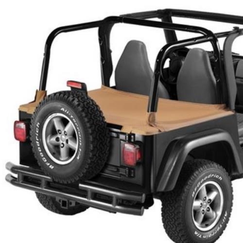 Jeep Wrangler TJ Duster Abdeckung Laderaum für zurückgeklapptes Supertop Gestänge Spice Denim Bestop 96-02