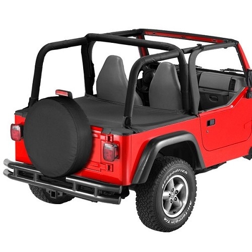 Jeep Wrangler TJ Duster Abdeckung Laderaum Black Diamond Bestop 03-06
