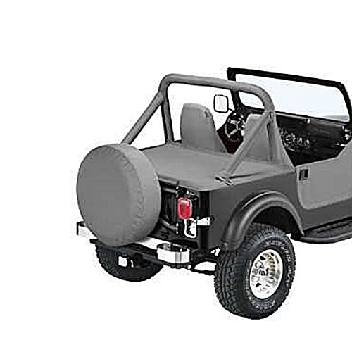 Jeep Wrangler YJ Duster Deck Cover Cargo Compartment Charcoal Denim Bestop 92-95