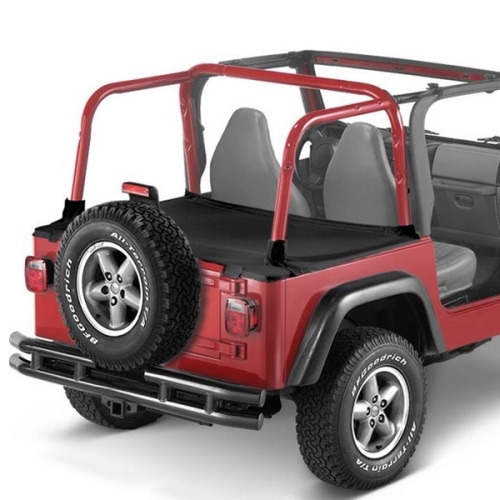 Jeep Wrangler TJ Duster Deck Cover Laderaum Abdeckung Black Denim 96-02