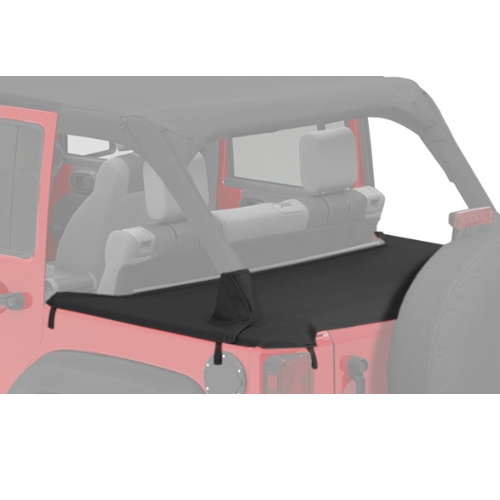 Jeep Wrangler JK 4-door Duster Cargo Cover Black Diamond 07-18