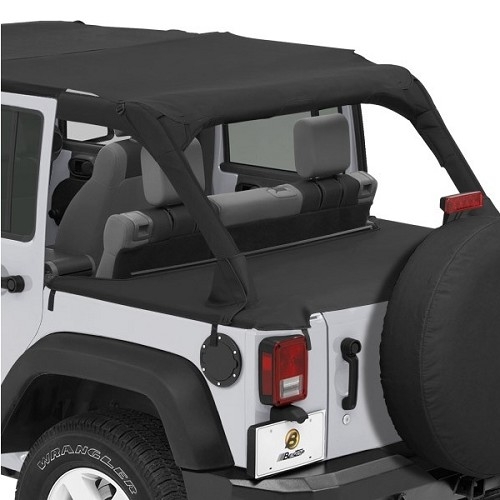 Jeep Wrangler JK 4-door Duster Cargo Cover Black Diamond 07-18