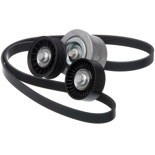 Jeep Cherokee Liberty KK 3,7 ltr. Flachriemen Keilriemen Set mit Riemenspanner & Umlenkrolle Bj. 2008