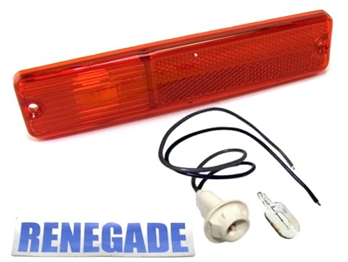 Jeep CJ SJ & J Series Side Marker Lens Rear Red year 72-91