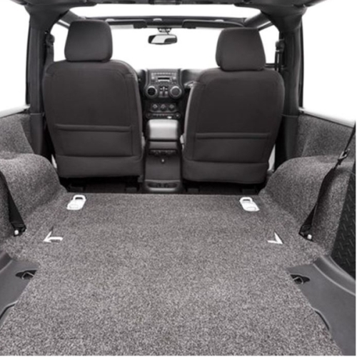 Jeep Wrangler JK 2door Gray Replacement Cargo Carpet Kit BedRug 11-18