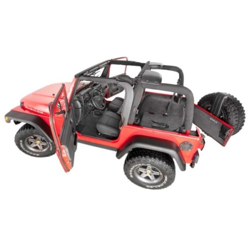 Jeep Wrangler TJ Gray Replacement Floor Carpet Kit BedRug 96-06