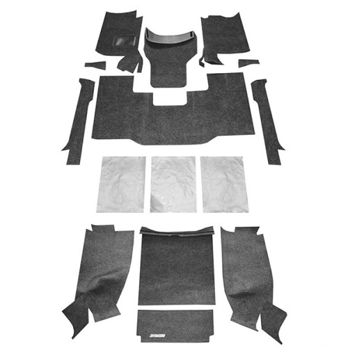 Jeep CJ CJ7 Teppich Komplett Set Fussraum & Kofferaum BedRug 76-80