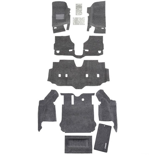 Jeep Wrangler JK 4door Replacement Floor and Cargo Carpet Kit BedRug 11-18