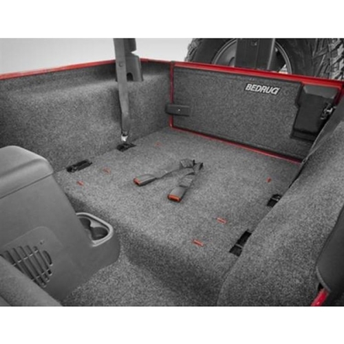 Jeep Wrangler TJ Gray Replacement Floor and Cargo Carpet Kit BedRug 96-06