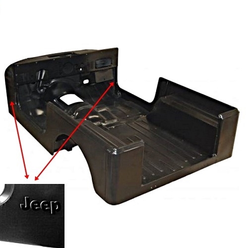 Jeep CJ7 Karosserie Body mit seitlicher Jeep Prägung Bj. 76-86