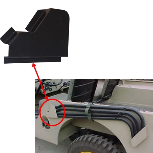 Jeep Willys CJ CJ2A CJ3A Halter vorne Aufbewahrung Verdeckgestänge Seitenteil Field Top 46-53