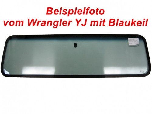 Jeep CJ CJ5 CJ7 CJ8 windshield windshield color glazing green with blue wedge 76-86
