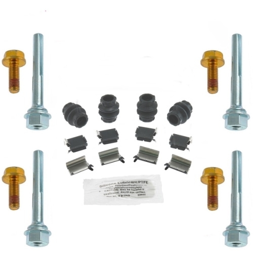 Jeep Cherokee Liberty KK bolts, boots, slide rails complete set for front brake caliper 08-12