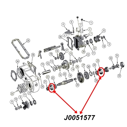 Jeep CJ Willys M38 M38-A1 Lagertasse Ausgang Dana 18 Verteilergetriebe 50-71