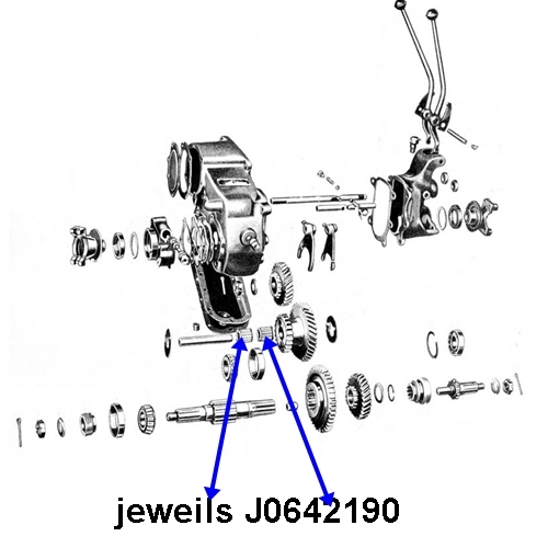 Jeep Willys M38 M38A1 CJ2A CJ3A CJ3B Lager Rollenkäfiglager Zwischenwelle 1-1/8" Dana 18 Verteilergetriebe 46-64