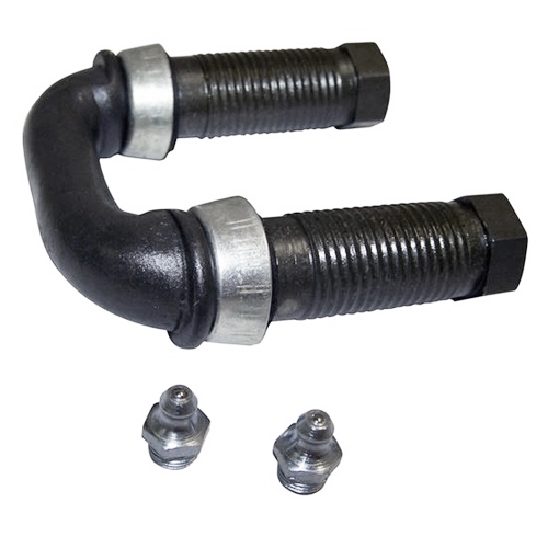 Jeep Willys MB M38 CJ2A CJ3A CJ3B Ford GPW front right U-Bolt Style Leaf Spring Shackle Kit Right Hand Threads 42-68