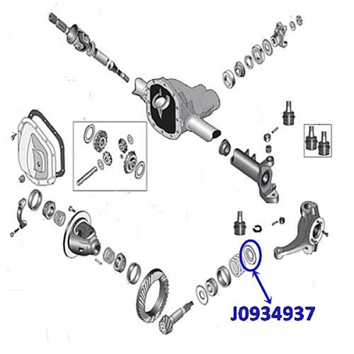 Jeep CJ innere Scheibe Kegelrad Leitblech Schwallblech Dana 30 Vorderachse Spicer 72-86