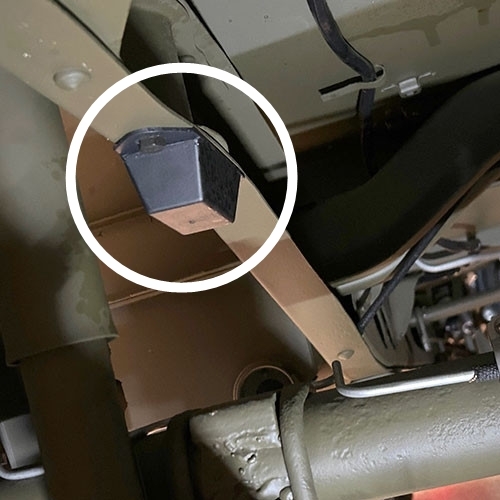 Jeep Willys CJ5 CJ6 ein Achsanschlag Gummi vorne oder hinten 55-75