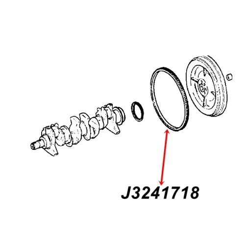 Jeep Wrangler YJ 2,5 ltr. Flywheel Ring Gear manual Transmission 87-95