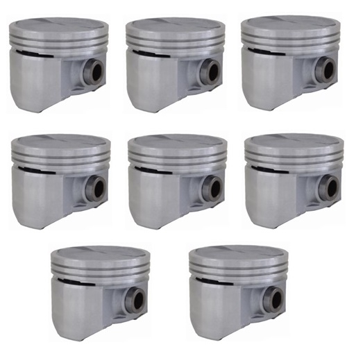 Jeep CJ 5,0 ltr. V8 8pcs. Set Standard Dish Top Engine Piston Enginetech 72-86