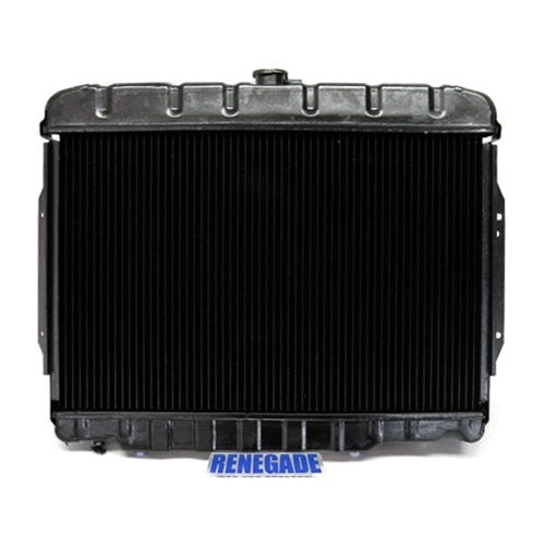 Jeep CJ 6 & 8 cyl. water cooler reinforced 3-row without viscous fan year 74-80