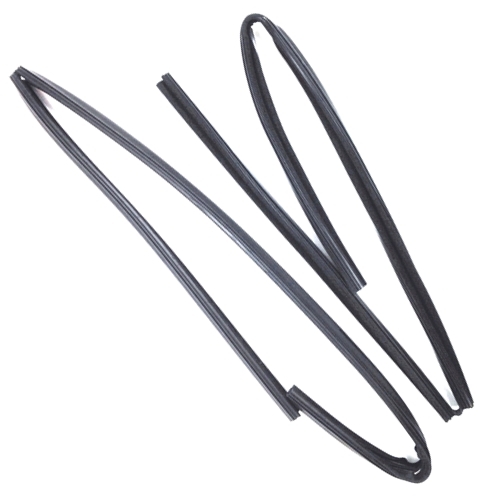 Jeep Wagoneer & Grand Wagoneer SJ Set of 2 window guide seal glass guide rubber door front 63-91