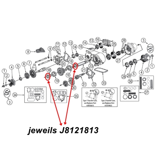 Jeep CJ Anlaufscheibe Zwischenwelle Halbwelle Dana 20 Verteilergetriebe 72-79