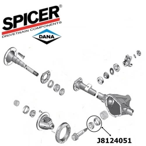 Jeep CJ Differential inner Pinion Bearing Kit Dana 44 rear axle Spicer year 1986